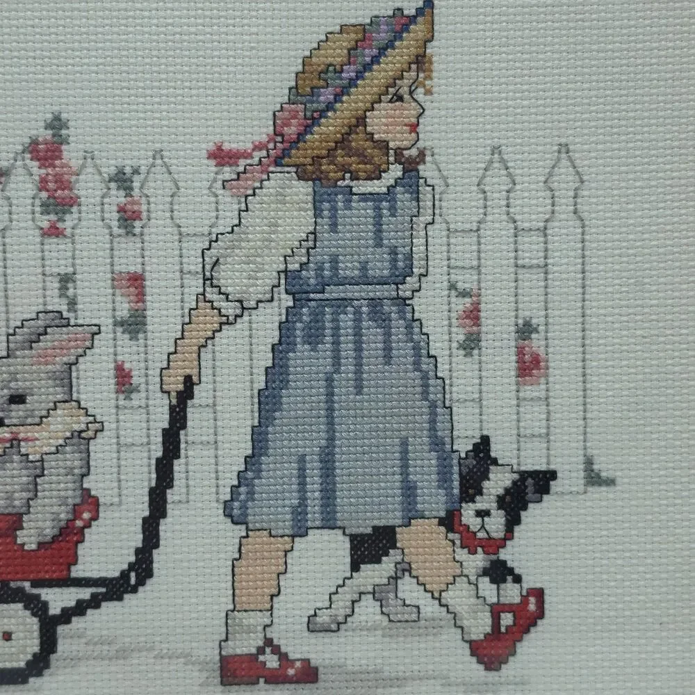 Vintage framed handmade